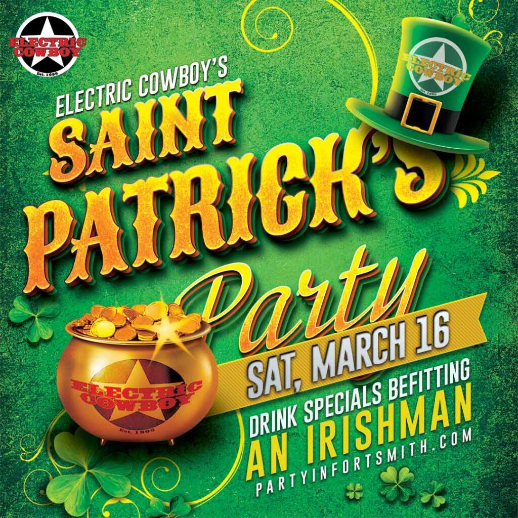St. Patrick's Day Party Electric Cowboy Fort Smith